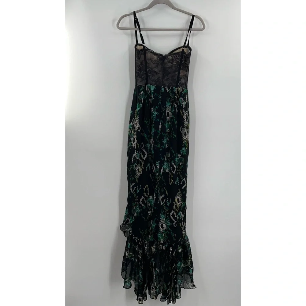 Katie May NWT Senorita Bustier Gown in Black & Teal Snake size Small - Picture 4 of 10